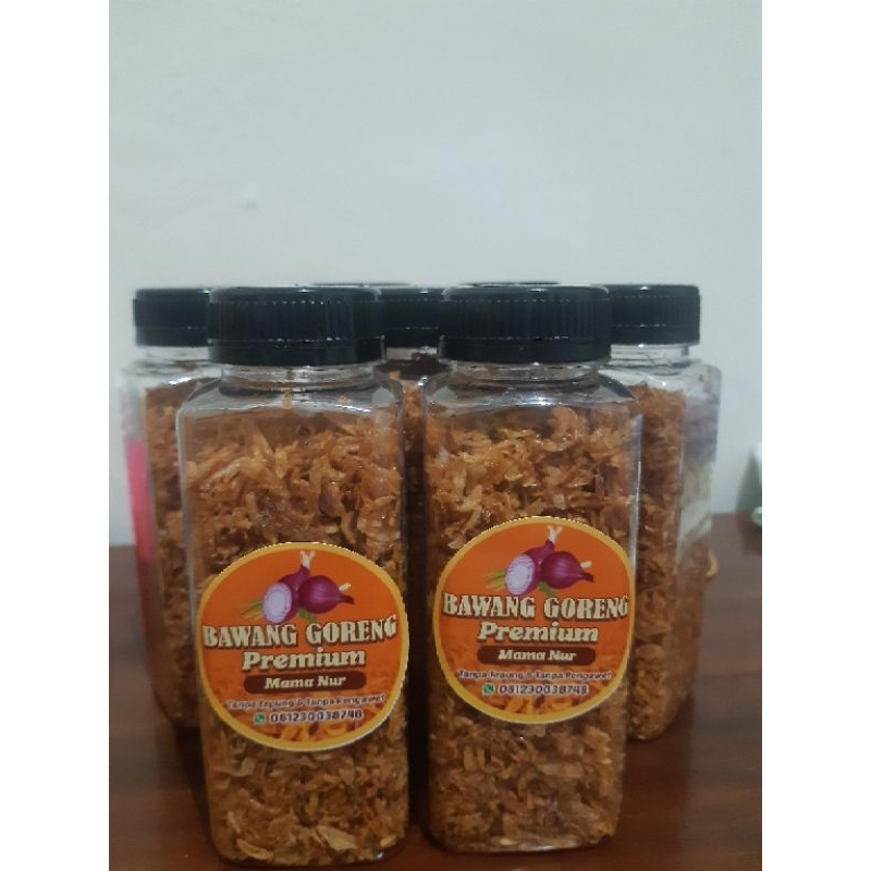 

Bawang Goreng Premium Mama Nur kemasan toples 200ml