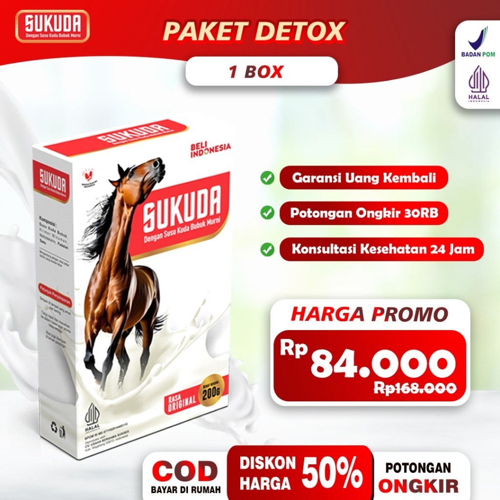 

Sukuda Susu Kuda Liar Lombok Original 100% Asli Paket 1 Box