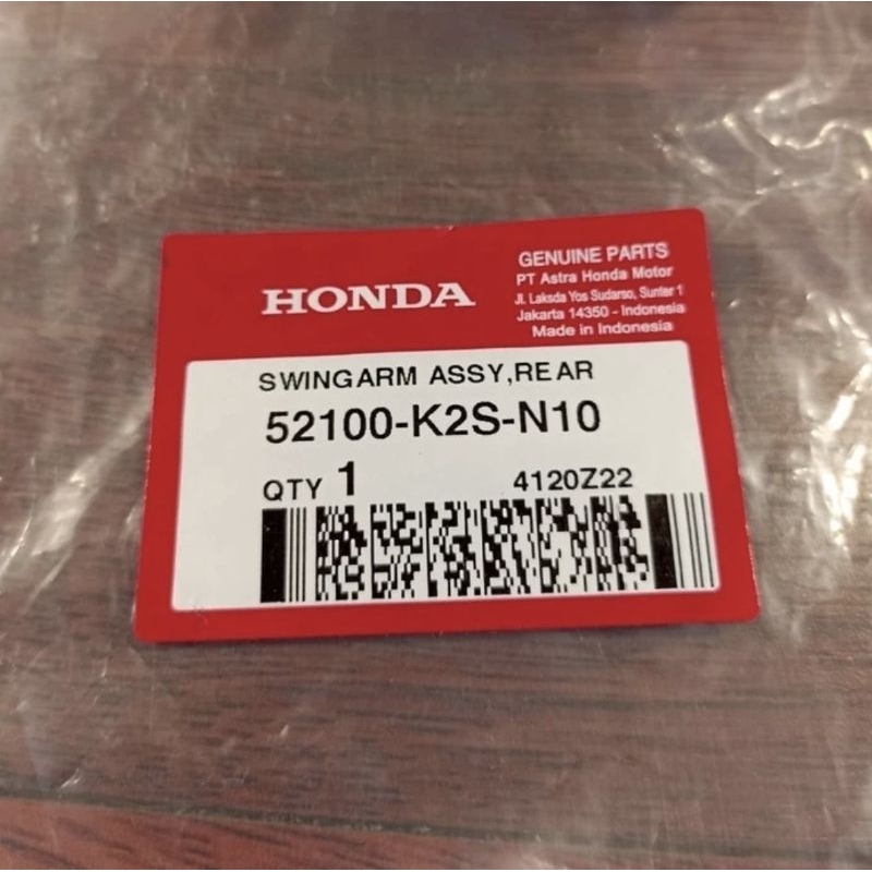 SWING ARM VARIO 160 ABS ORIGINAL 52100K2SN10 LENGAN AYUN/SWING ARM ASSY REAR ORI