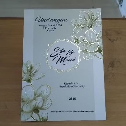 UNDANGAN ERBA 2516 ECER & GROSIR KOSONGAN TANPA PLASTIK OPP