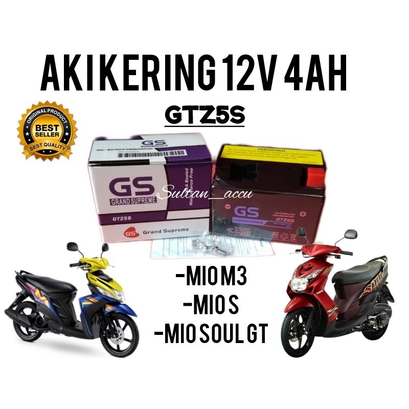 GS Grand Supreme GTZ5S AkiKering 12V 4Ah
