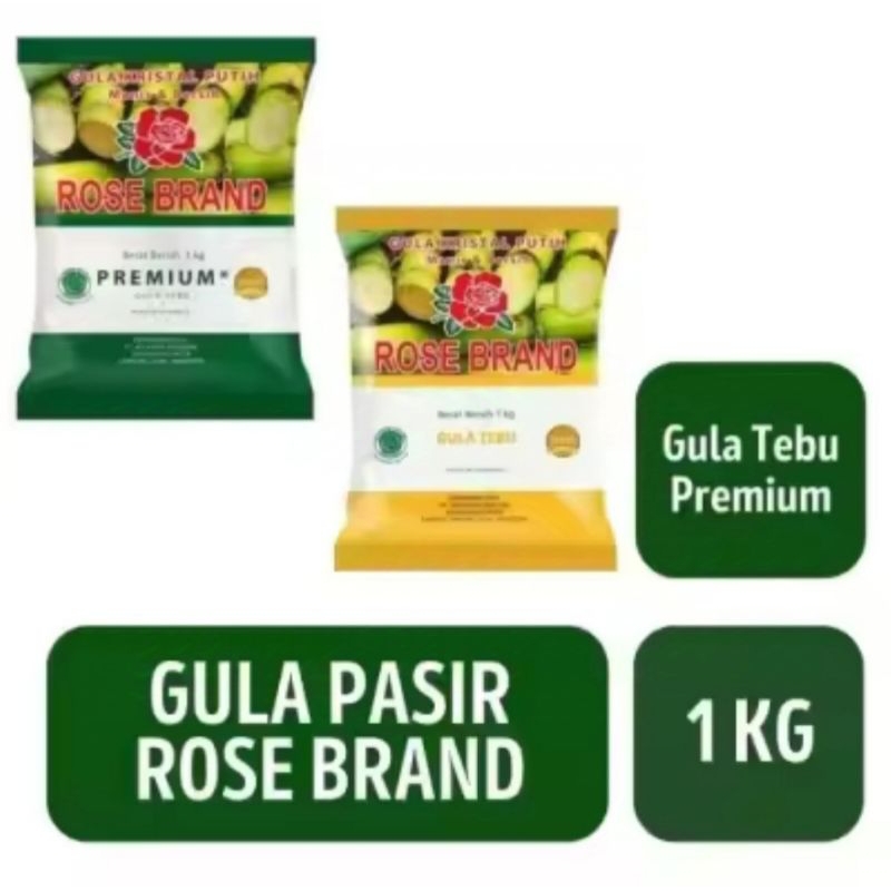 

gula pasir rosebrand & gulaku 1 kg