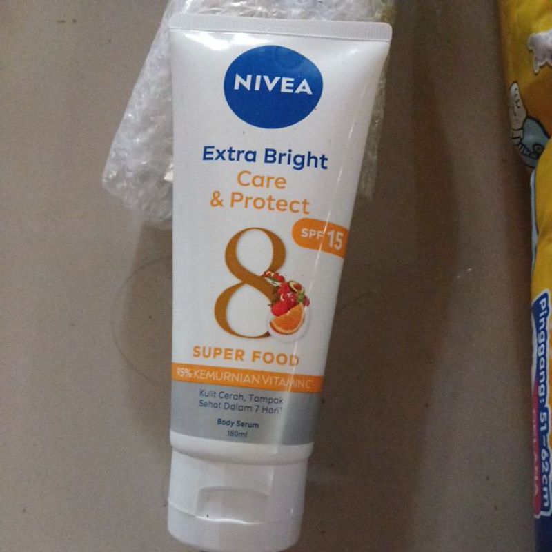 [Original] [180ml] Nivea Body Lotion Care & Protect Body Serum SPF 15 180ml