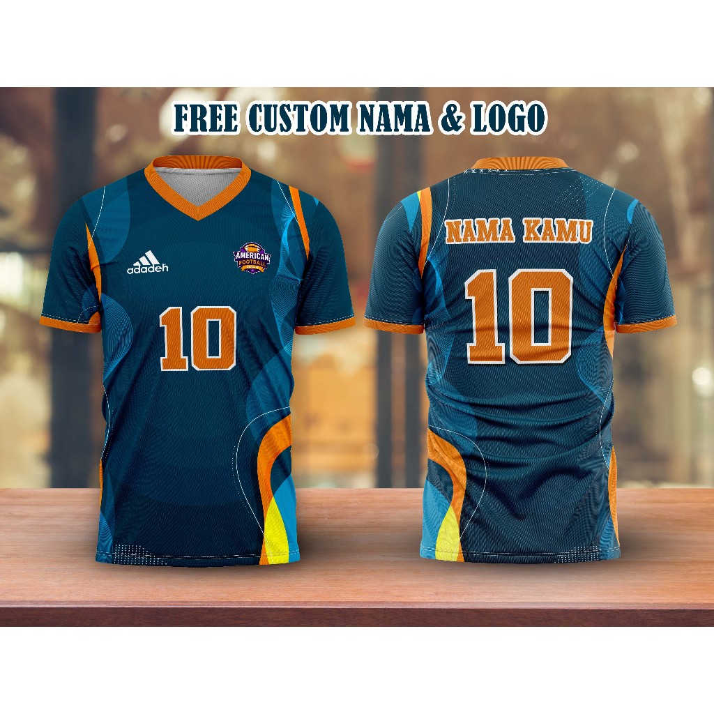 JERSEY SEPAK BOLA FREE CUSTOM NAMA DAN LOGO