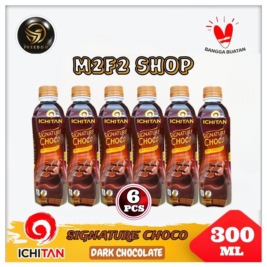 

Ichitan Signature Choco Dark Chocolate Flavor | Cokelat Hitam Botol Pet - 300 ml (Kemasan 6 Pcs)