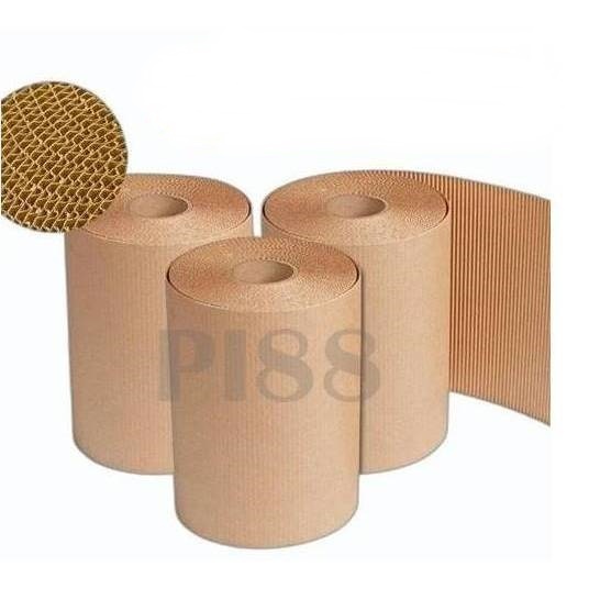 

Kardus Lembaran Single Face Roll Pembungkus Corrugated Roll Kardus Gulungan Packing