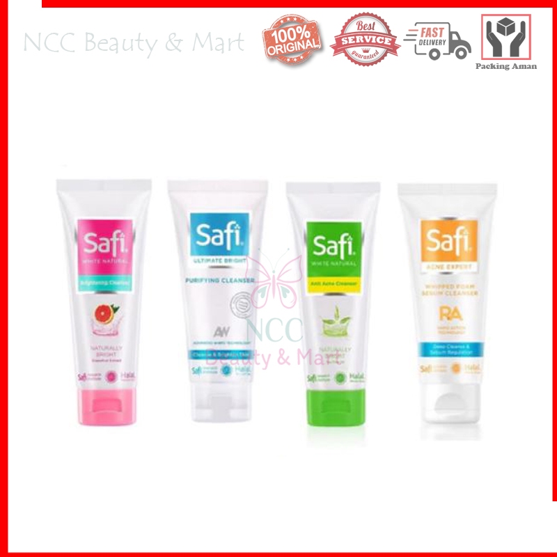 * NCC * Safi Facial Clenser Face Wash Pembersih Wajah Muka Purifying Acne Jerawat 100 ml