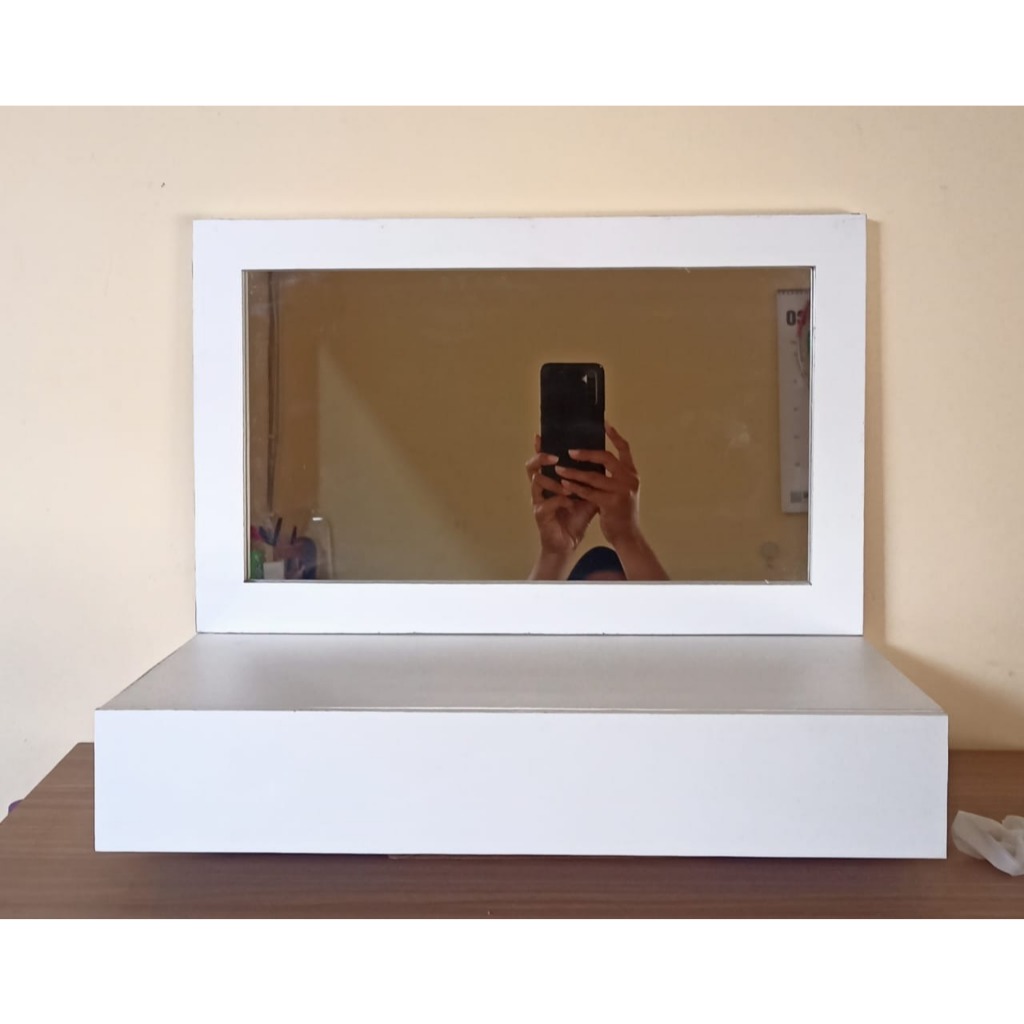 Meja Rias Dengan Cermin/Rak Make Up Minimalis Tempel Dinding/Meja Rias Cermin Murah/Rak Dinding Temp