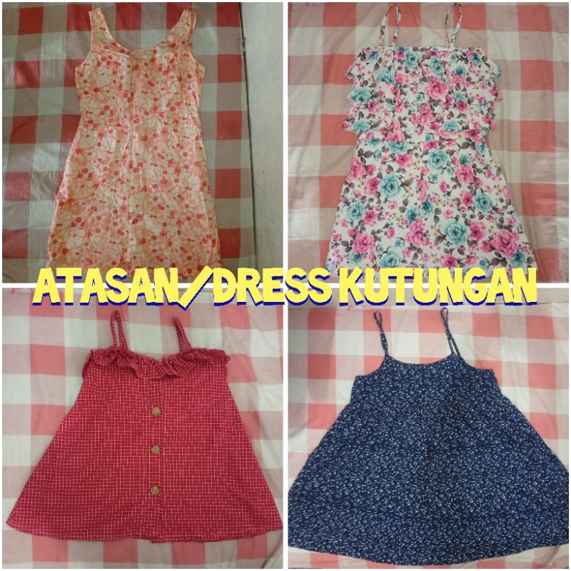 (PRELOVED) ATASAN DRESS TANKTOP BRA KORSET LINGERIE KUTUNG