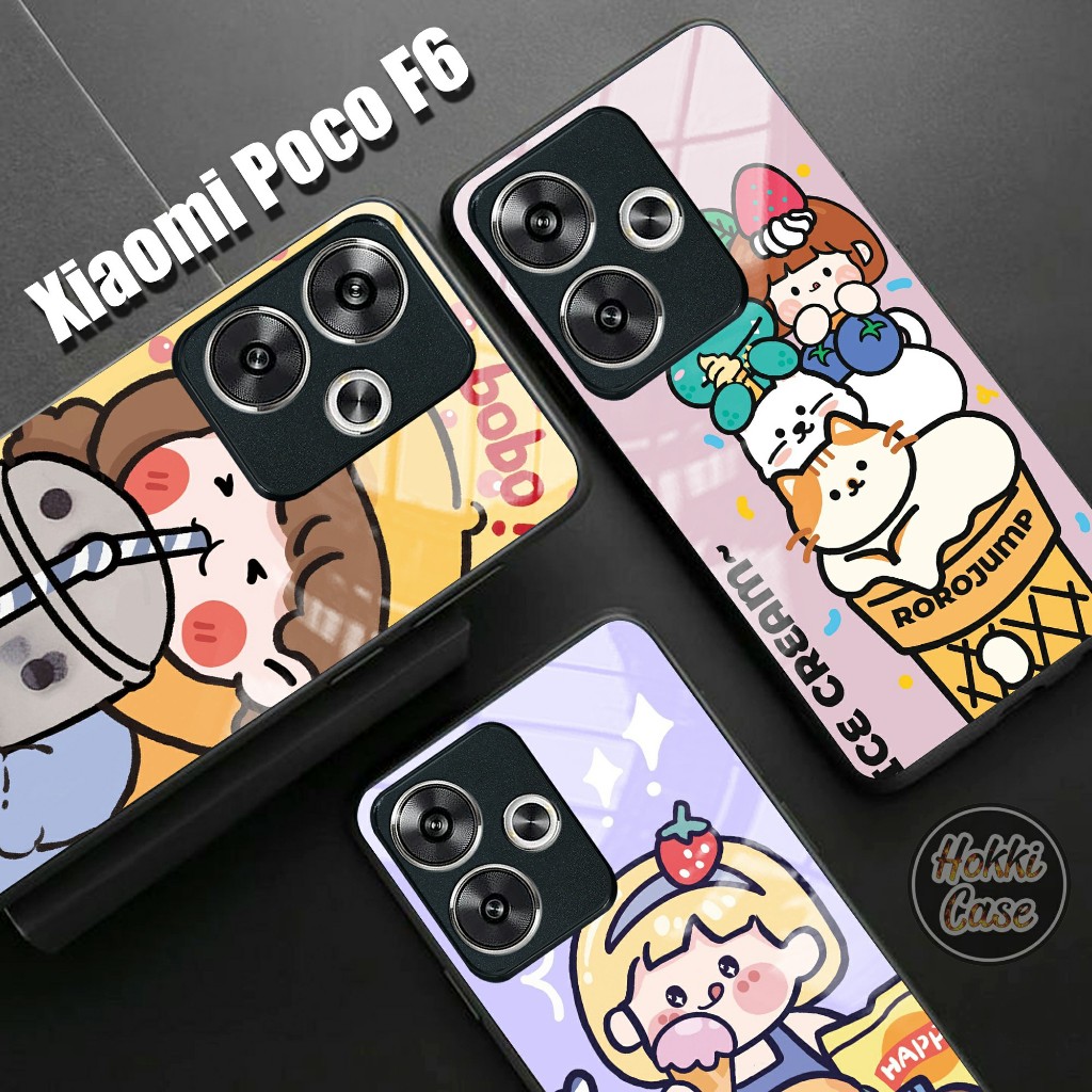 Case Poco F6 - Softcase Glass Poco F6 Premium - Casing Poco F6 - Silikon Poco F6 - Softcase F6 [121H