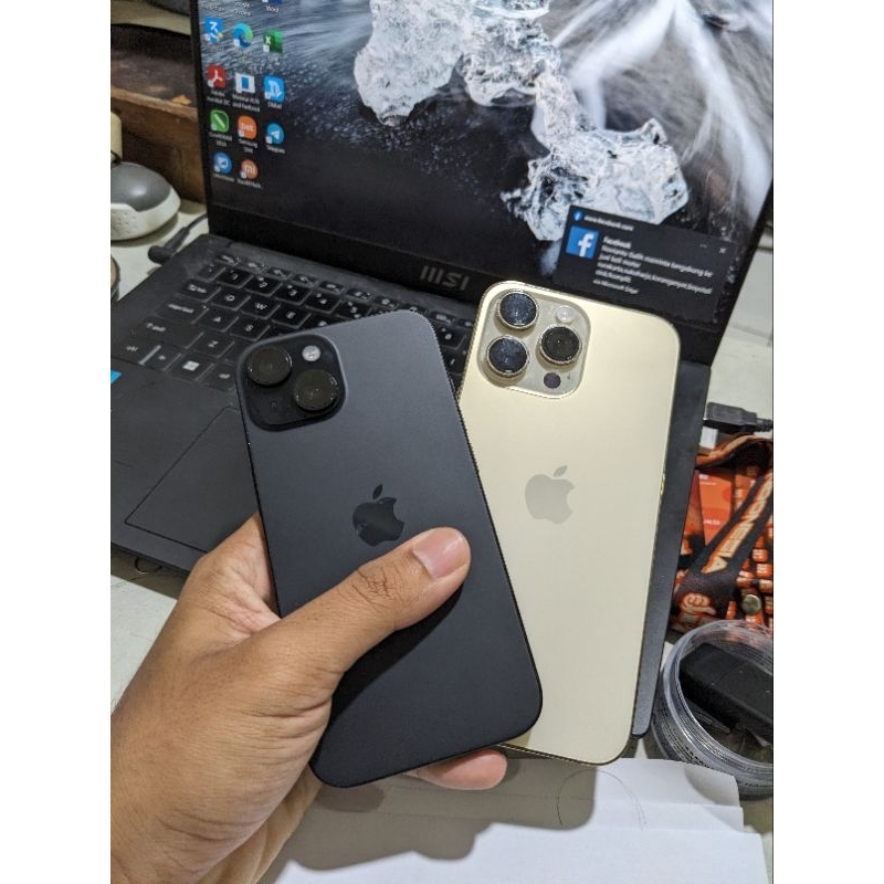 Iphone Bahan 15 & 14 Pro Max 128 ibox lock Icloud
