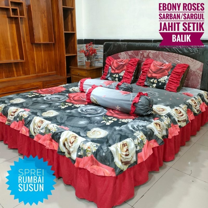 SPREI RUMBAI SUSUN SPREI RAMPLE TUMPUK 200X200