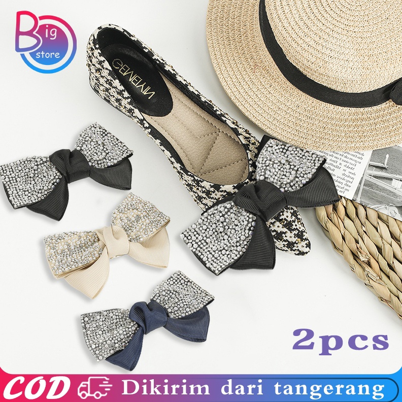 KODE C22Z Sepasang Aksesoris Sepatu Heels Universal Hiasan Sepatu Wanita Fashion Charm Sepatu Hiasan
