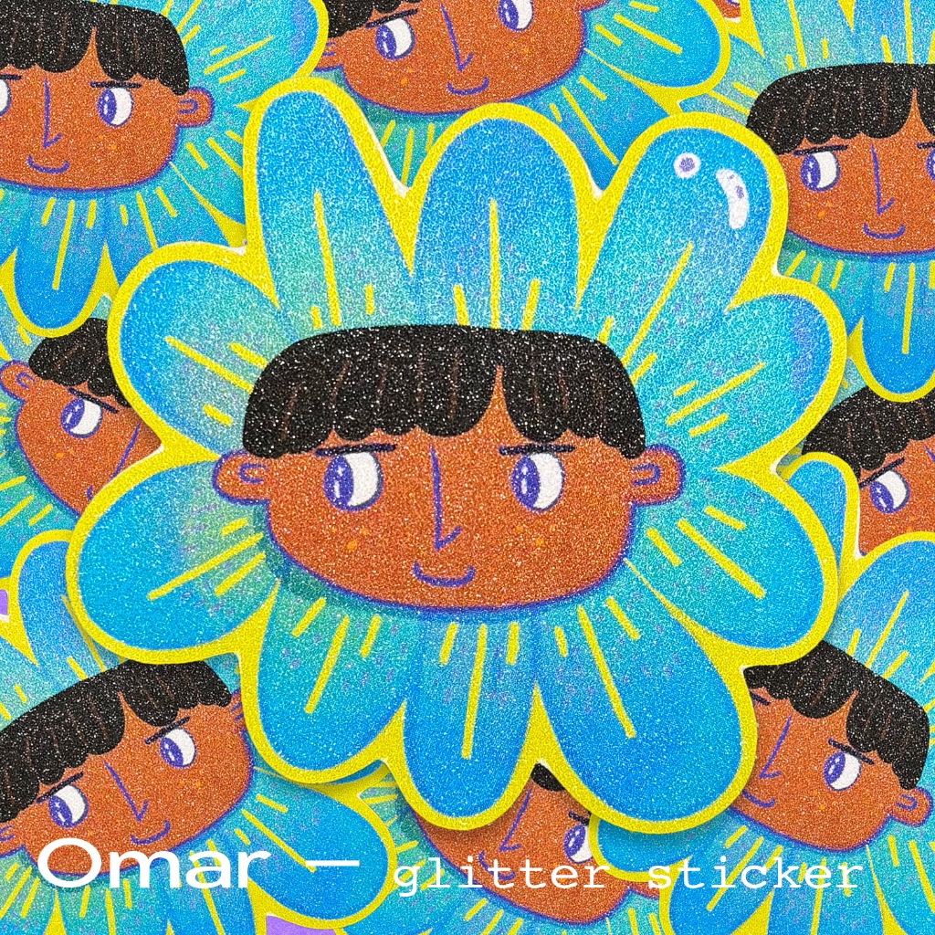 

Her Bijou - Omar - Glitter Sticker