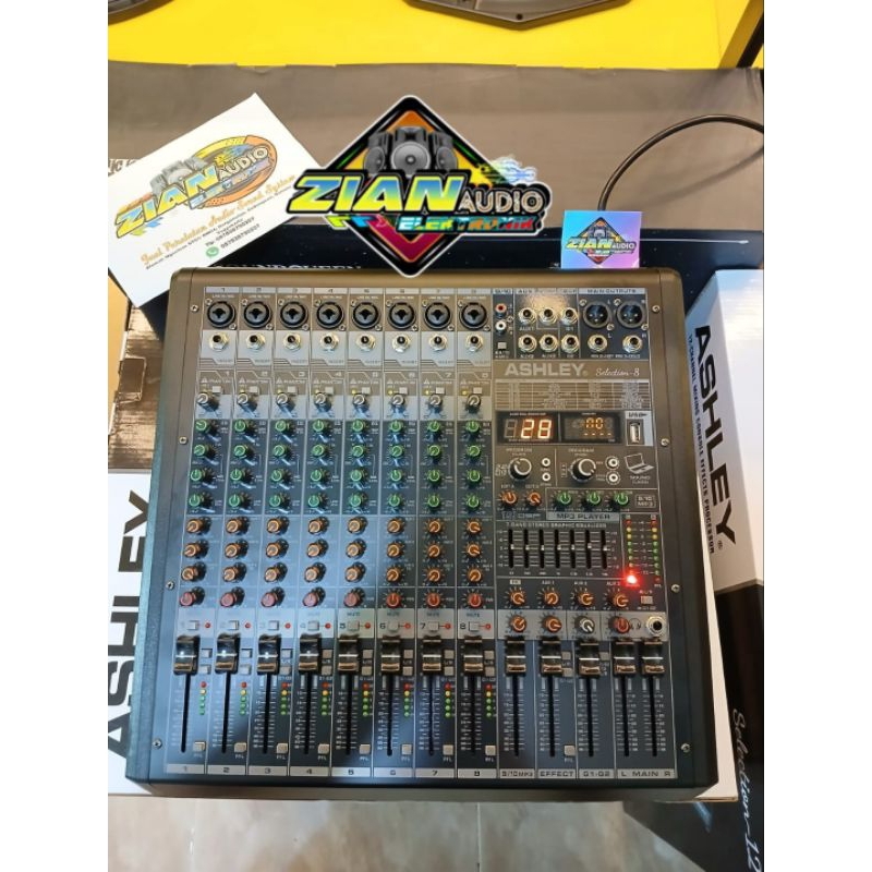 mixer Ashley Selection 8 ORIGINAL terbaru 4tone efek alesis