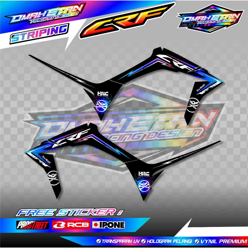 STRIPING VARIASI HONDA CRF 150 L / STIKER LIST MOTOR HONDA CRF 150L