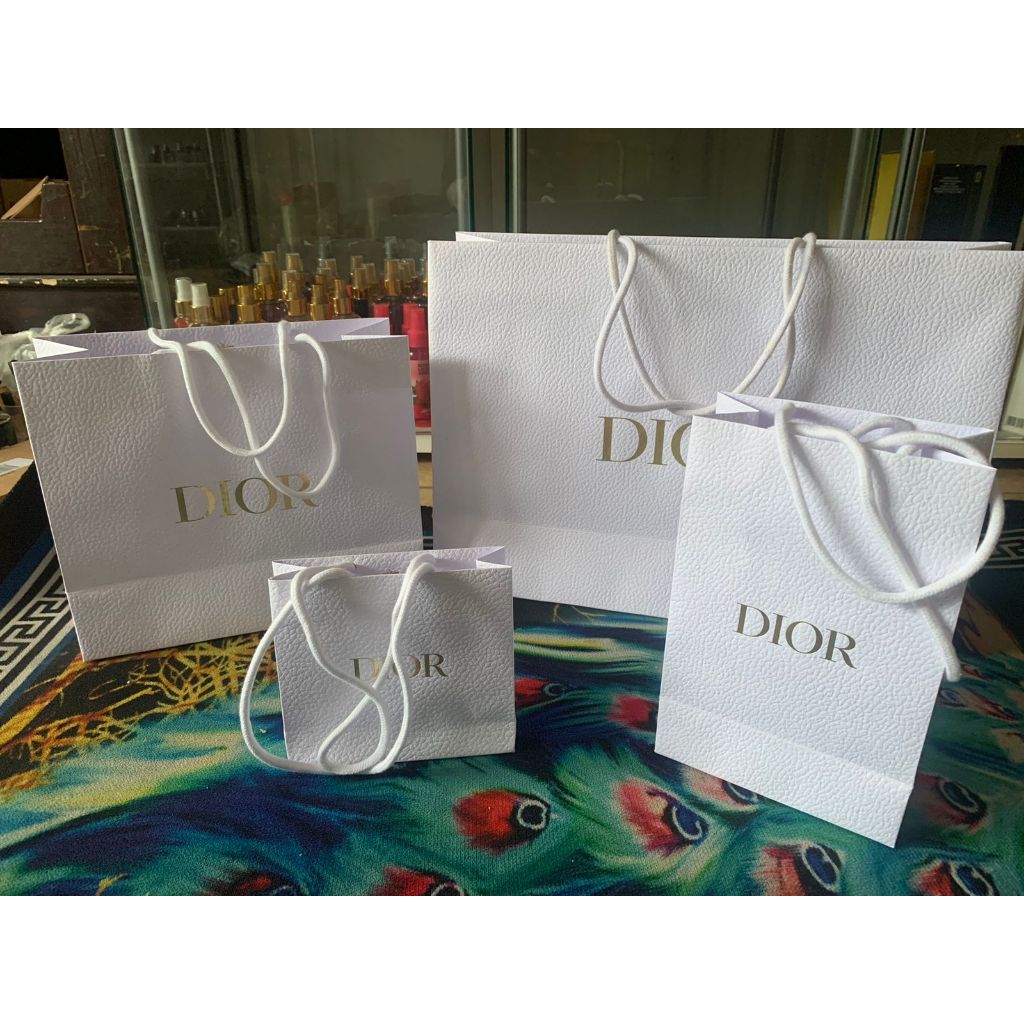 PAPER BAG DIOR WHITE ALL SIZE ORIGINAL