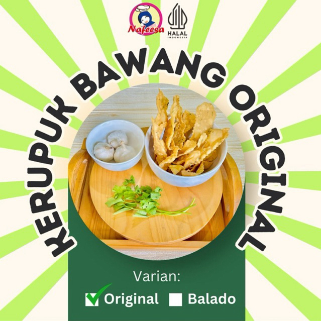 

Kerupuk Bawang Original Nafeesa