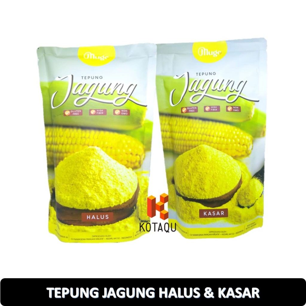 

Tepung Jagung Halus & Kasar - Polenta Meal - Gluten Free - Vegan Mugo 500gr