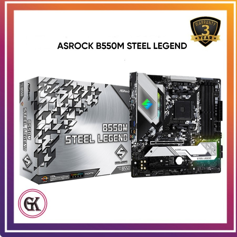 MOTHERBOARD ASROCK B550M STEEL LEGEND ( AM4 / B550 / DDR4 )