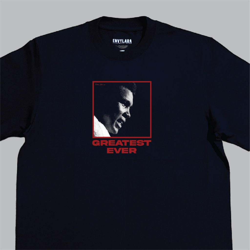 Muhammad Ali Greatest Ever Tshirt Heavyweight Cotton Combed 16s Kaos Bootleg Vintage