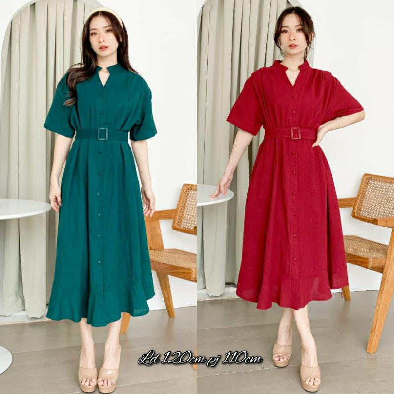 DRES MIRABELLA LINEN CRINKLE PREMIUM