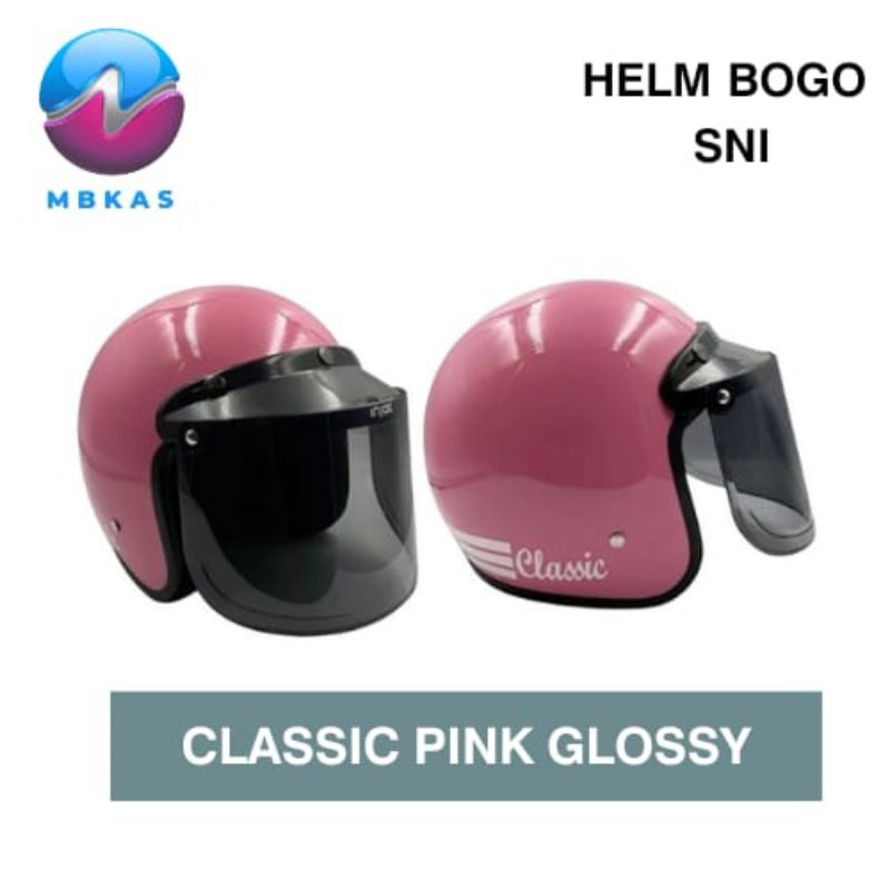 Helm Bogo Classic Pink Glossy