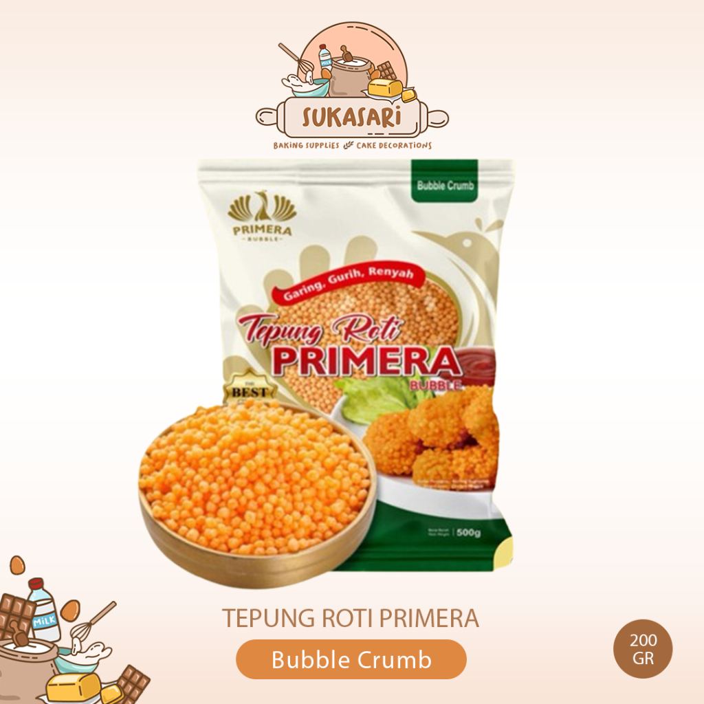 

Tepung primera panko bubble crumb 200 gram / Tepung Roti / Tepung Nugget Panir