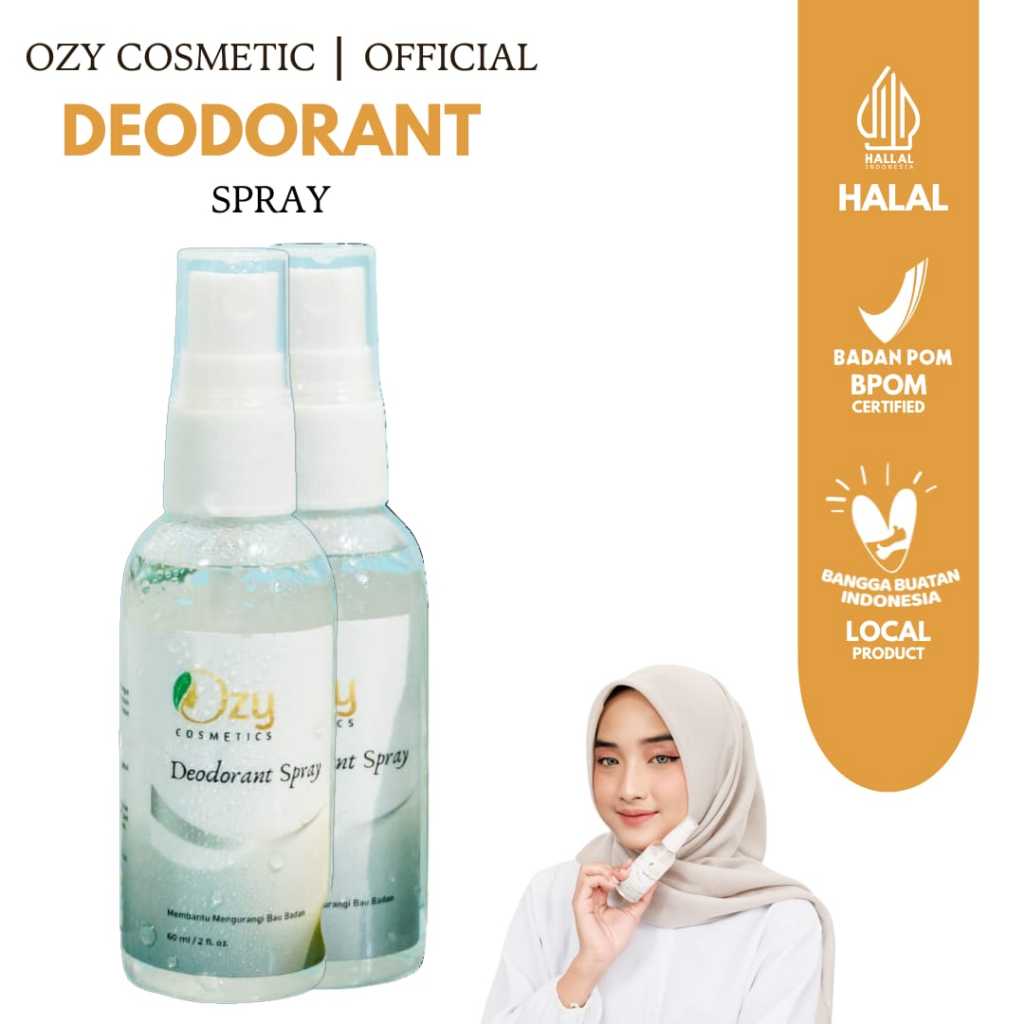 Ozy Deo Deodorant Spray Alami Non Alkohol BPOM AMPUH