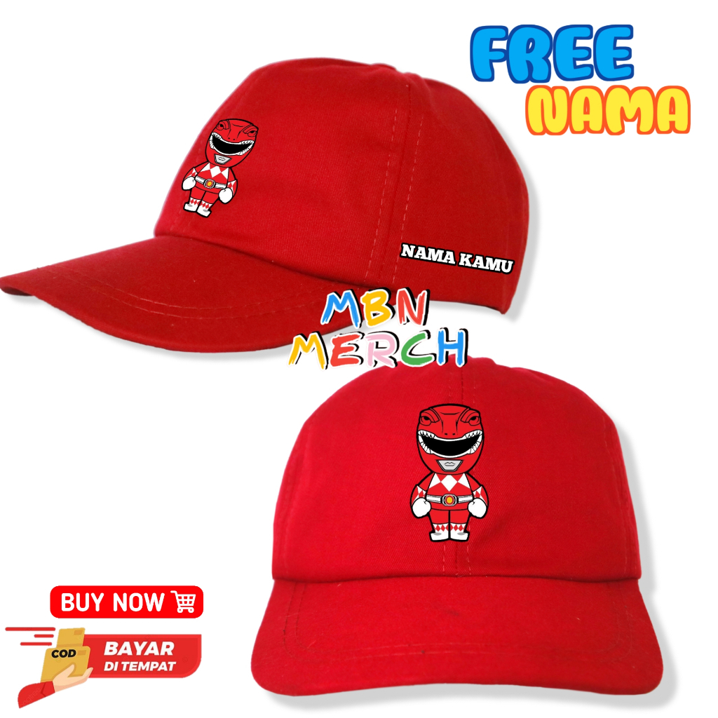 Topi baseball anak Power Rangers/topi anak
