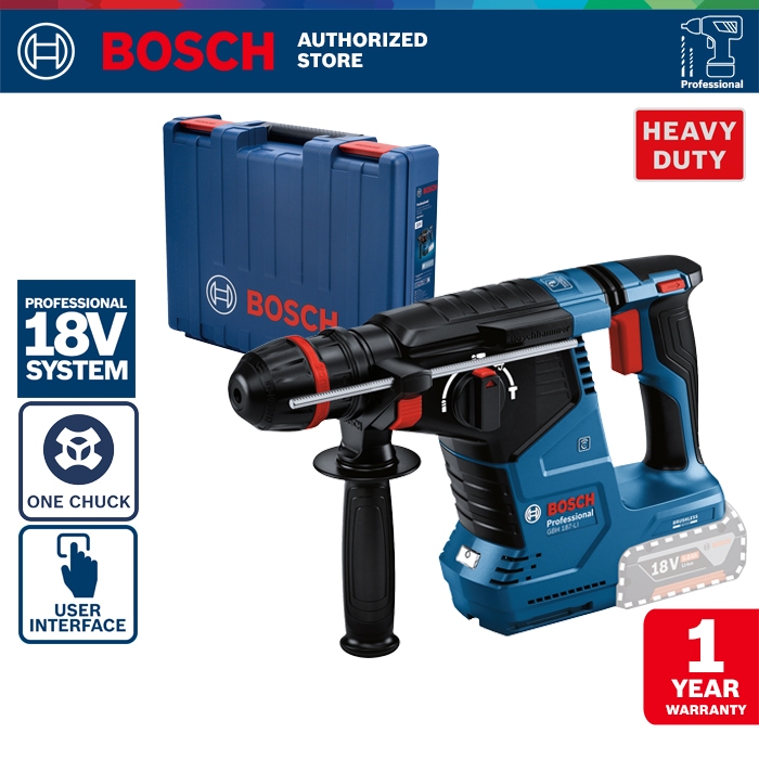 Bosch Cordless Rotary Hammer / Bor Beton Baterai 18V 2.4J GBH 187-LI