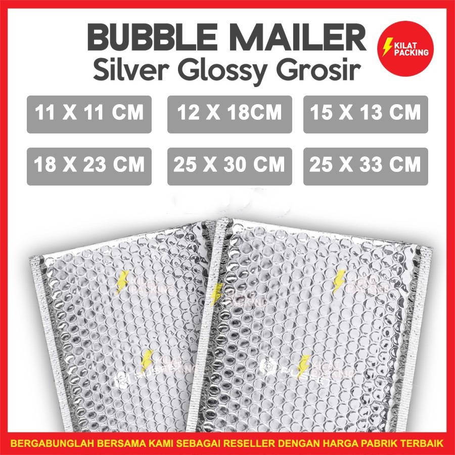 

Amplop Bubble Murah Bubble Mailer Bubble Safety Packing Online Silver Glossy Satuan