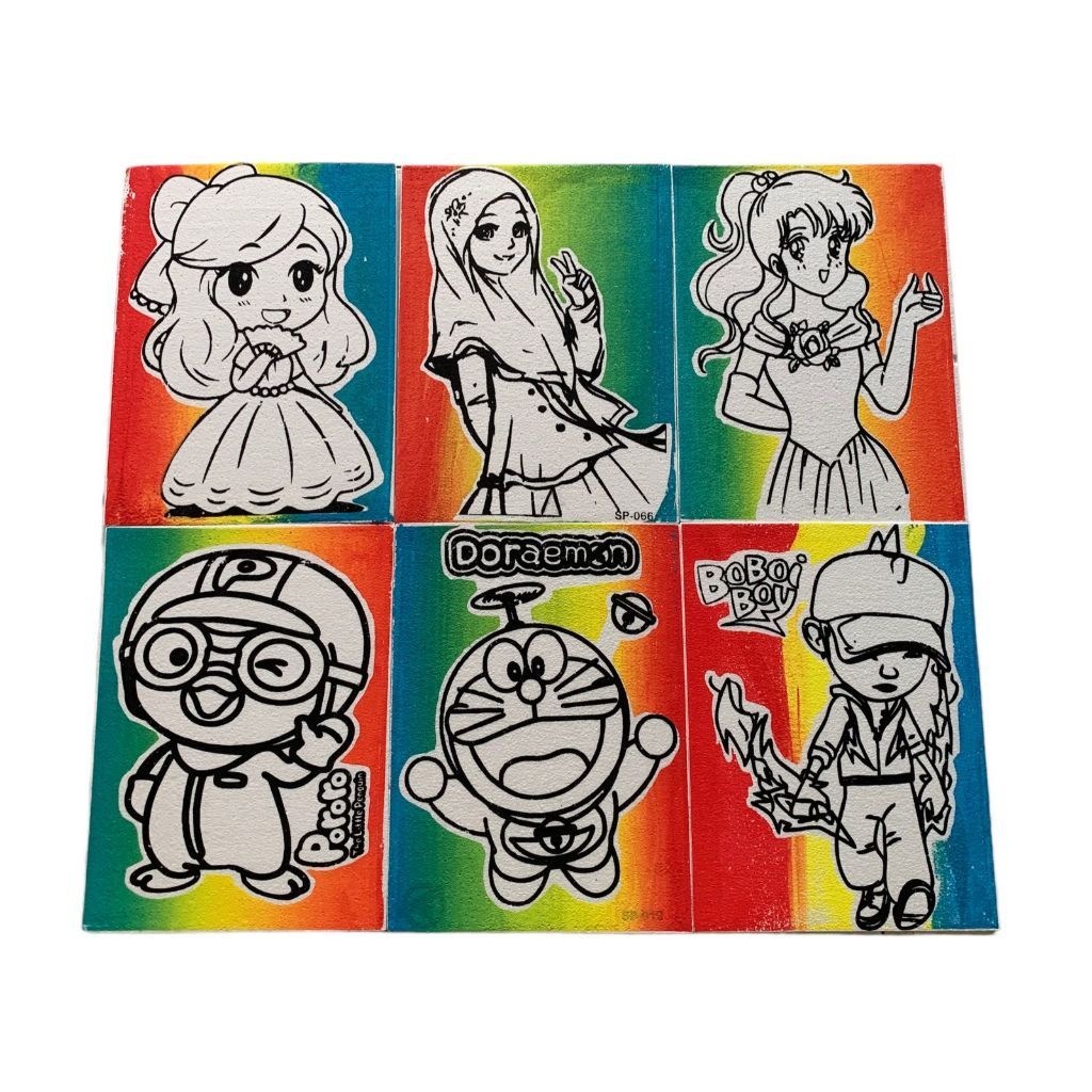 

HLC - (50 Pcs) [Tanpa Lis] [Rainbow] Sterofoam Lukis uk 30x40 / Sterofoam Mewarnai / Gabus Lukis Pasar Malam