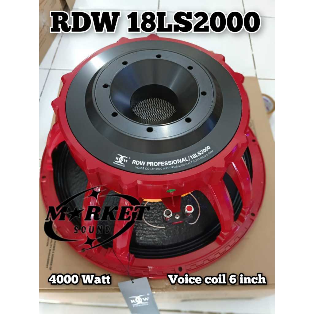 Speaker Komponen RDW 18 LS 2000 / 18LS2000 / LS2000 - 18 inch Original VOICE COIL 6 INCH