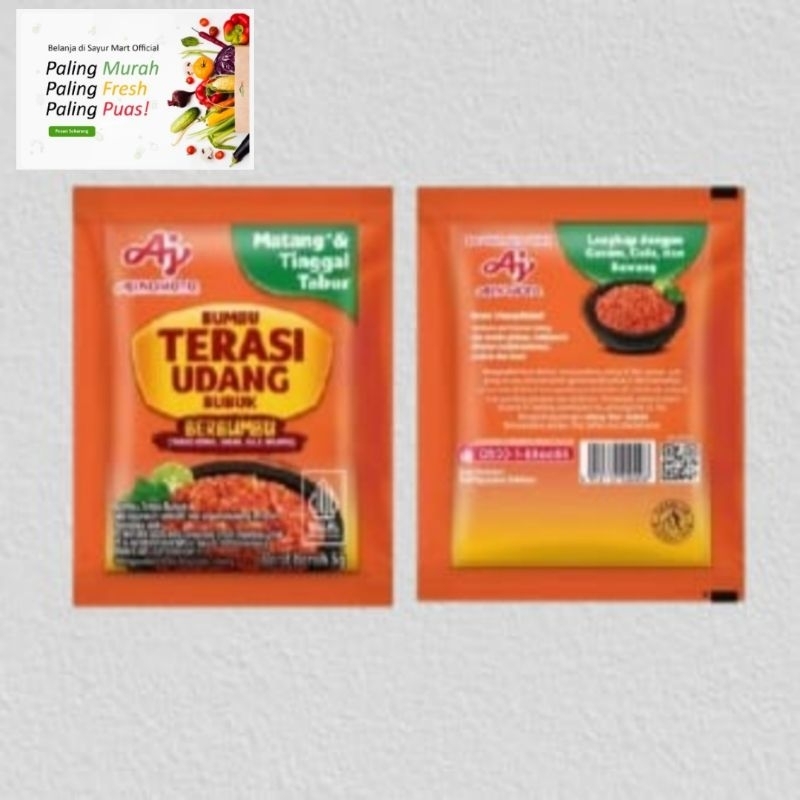 

Ajinomoto Bumbu Terasi Udang /Bubuk instan tinggal tabur