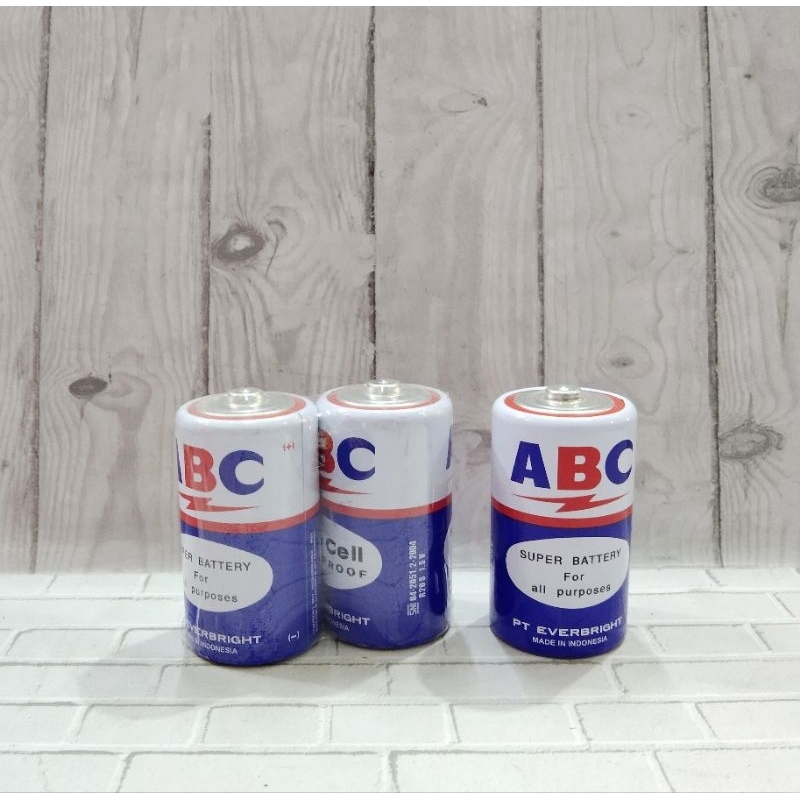 BATERAI ABC BIRU BESAR R20 S - ABC