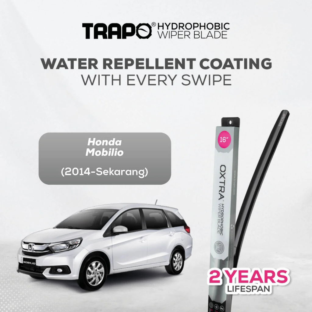 Trapo Hydrophobic Wiper Blades Trapo Wiper Mobil Honda Mobilio (2014-Sekarang)
