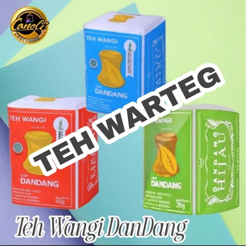 

TEH DANDANG BIRU 40gr / MERAH 40 Gram / HIJAU 40 gr / WANGI / Teh TUBRUK