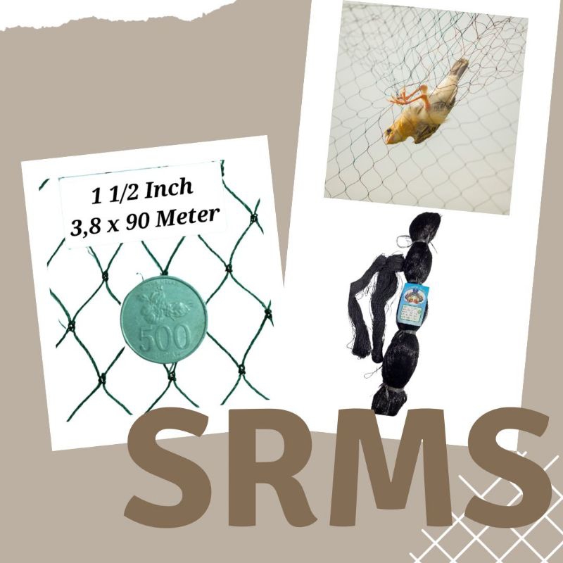 jaring burung hitam 1 1/2 inch jaring burung pipit dan emprit jaring penutul sawah jaring burung hit