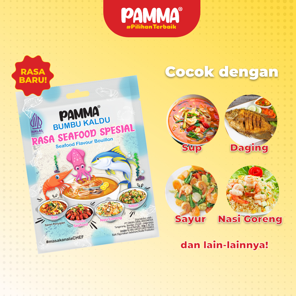 

[BARU] Pamma Bumbu Kaldu Rasa Seafood Spesial - 80g Sachet