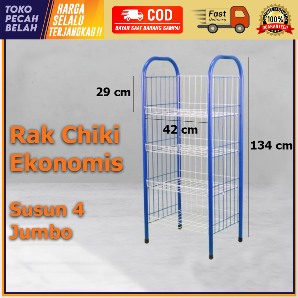 Rak Chiki Ekonomis Susun 4 Jumbo Rosalina