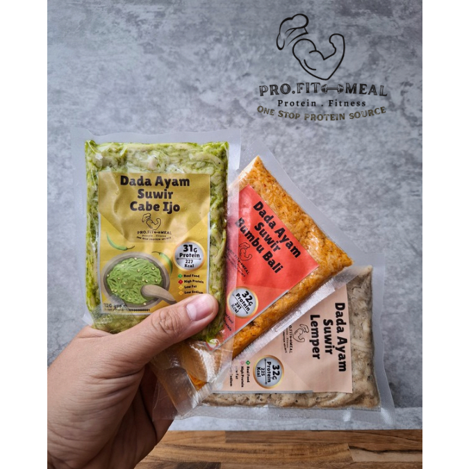 

Paket Bundling 5 Pack Ayam Suwir Profitmeal - Ayam Suwir Bumbu Bali - Ayam Suwir Cabe Ijo - Ayam Suwir Lemper - Ayam Suwir Siap Makan