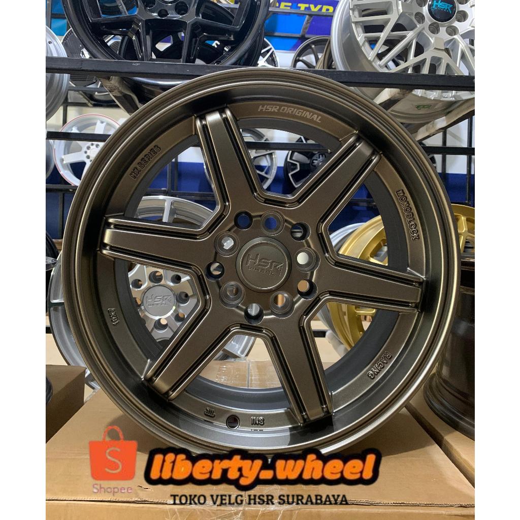 HSR Pelek Mobil Racing Ertiga,GrandMax,Innova Ring 16 Lebar 7 Hole 10 - Bronze