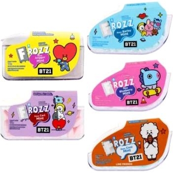 

Permen Frozz x Bt21 limited edition/permen tanpa gula 15g