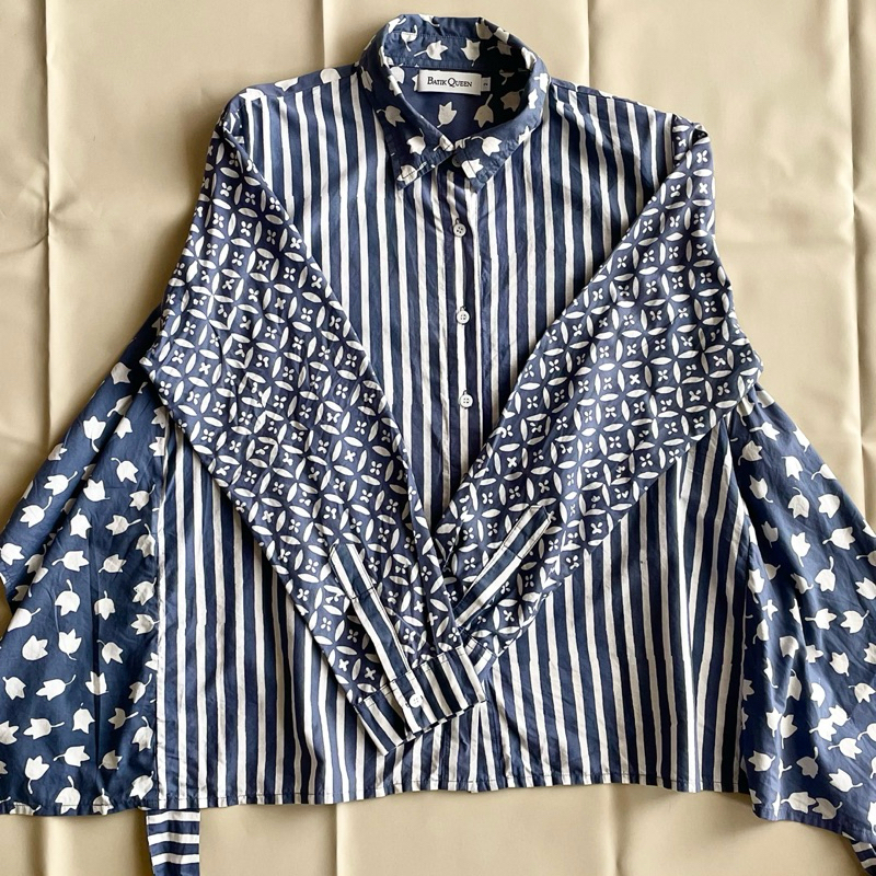 PRELOVED - BRAND: BATIK QUEEN - Long sleeve blouse ( Blue)