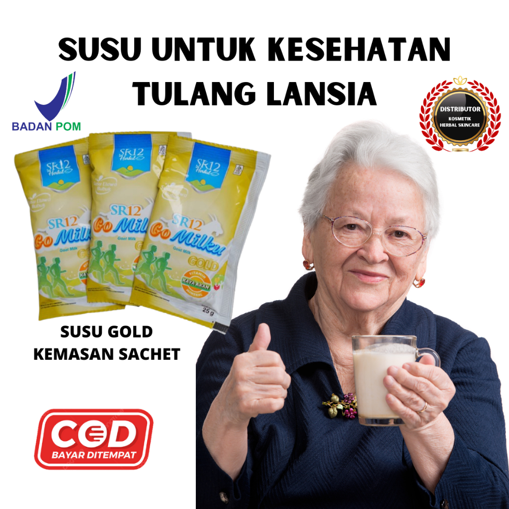 

Susu Untuk Kesehatan Tulang Lansia Susu Gomilku Gold Sr12 Sachet Membantu Menurunkan Kolestrol Bpom