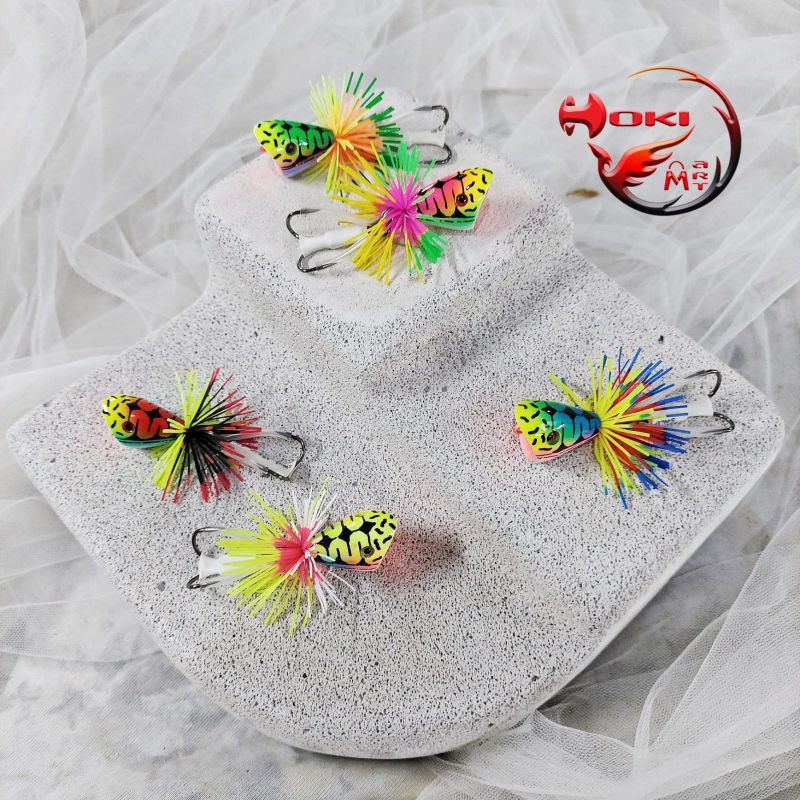 Umpan casting mini jaws tomman 2.5cm 6.5gr / jump frog / jf / umpan casting gabus dan toman