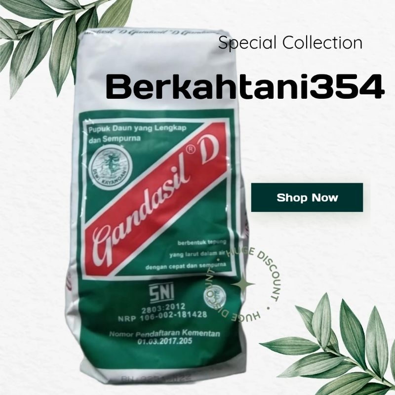 Pupuk gandasil d 500gram pupuk pertumbuhan gandasil daun 500gram