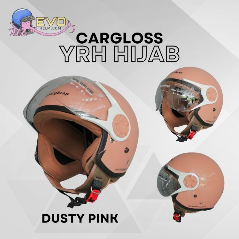 B3RK4HJAYA HELM CARGLOSS HIJAB YRH SOLID MOTIF 0%, CARGLOSS HELMET HIJAB, CARGLOSS OFFICIAL STORE
