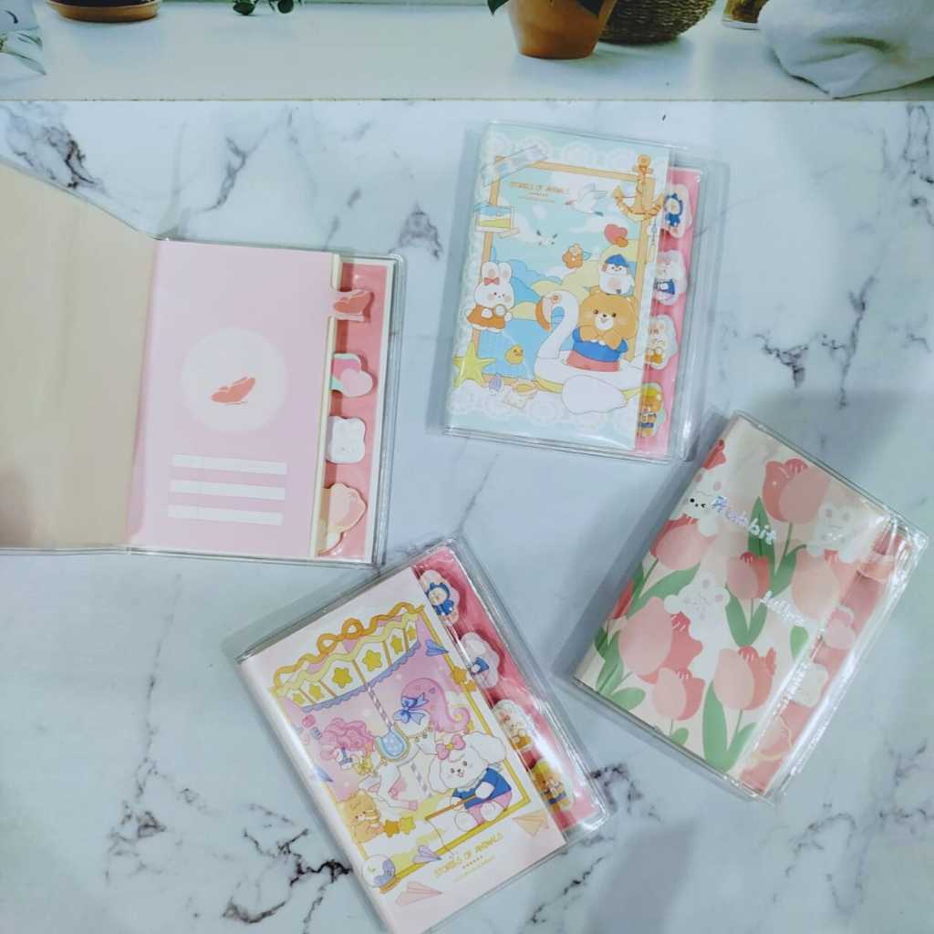

Buku Notebook Pembatas A7 Motif Baru / Buku catatan Premium 80 lembar / Notebook
